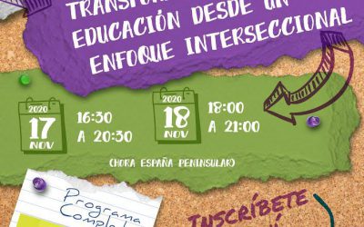 Asun Pié y Andrea García-Santesmases participan en las I Jornadas Internacionales «Deconstruyendo y transformando la educación desde un enfoque interseccional»